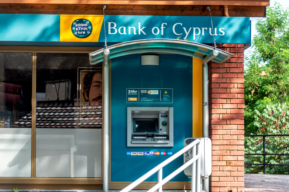 ATM cashpoint machine at a Bank of Cyprus branch - 9251.pics