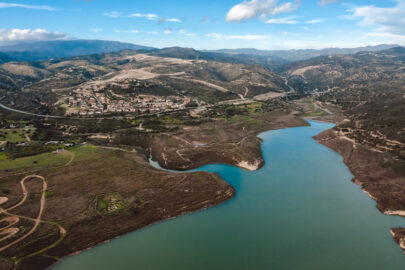 High angle view of flooded Kouris dam - 9251.pics