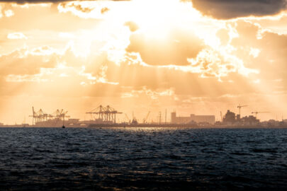 Limassol New Port at sunset - 9251.pics